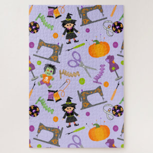Quebra-cabeça Noções de costura do Halloween Seamstress
