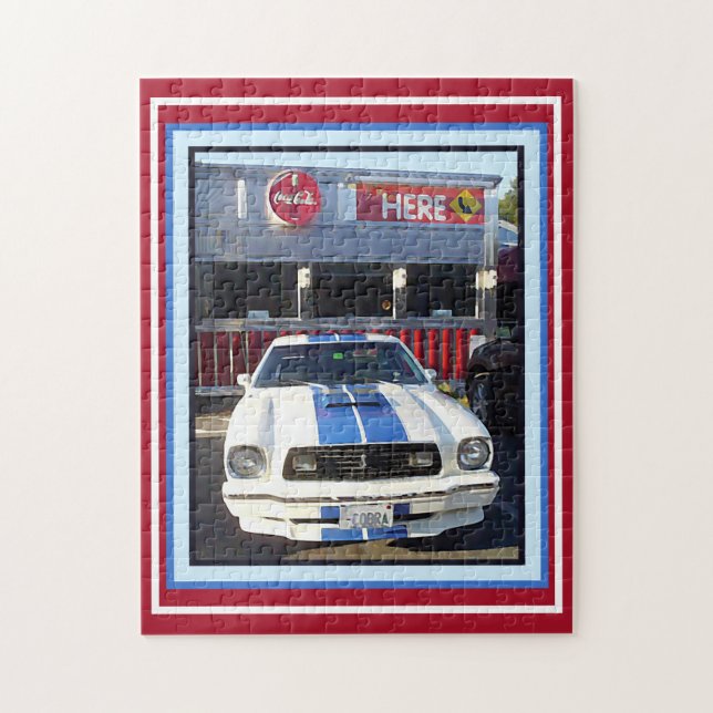 Quebra-cabeça Noite Clássica do Cruzeiro de Carros no Jantar (Vertical)