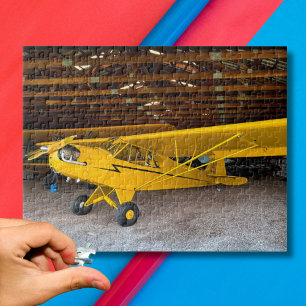Quebra-cabeça Noite de Jogo da Família de Foto de Avião Piloto d
