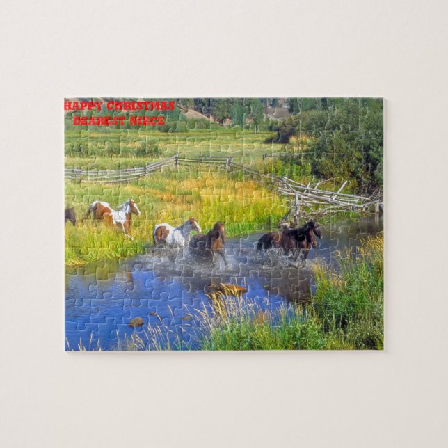 Quebra-cabeça Noite de Natal. (Horizontal)