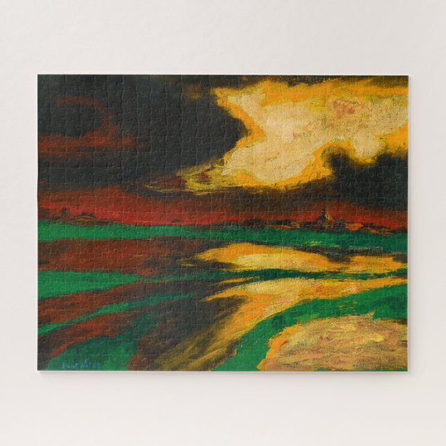 Quebra-cabeça Noite de Outono | Emil Nolde | (Horizontal)