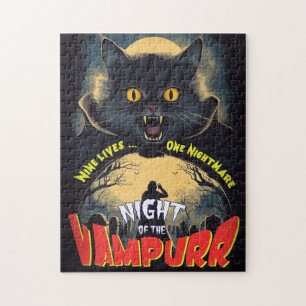 Quebra-cabeça Noite do Vampurrr - poster de horror da colheita