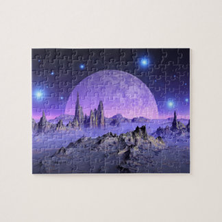 Quebra-cabeça Noite estelar - paisagem espacial fantasia
