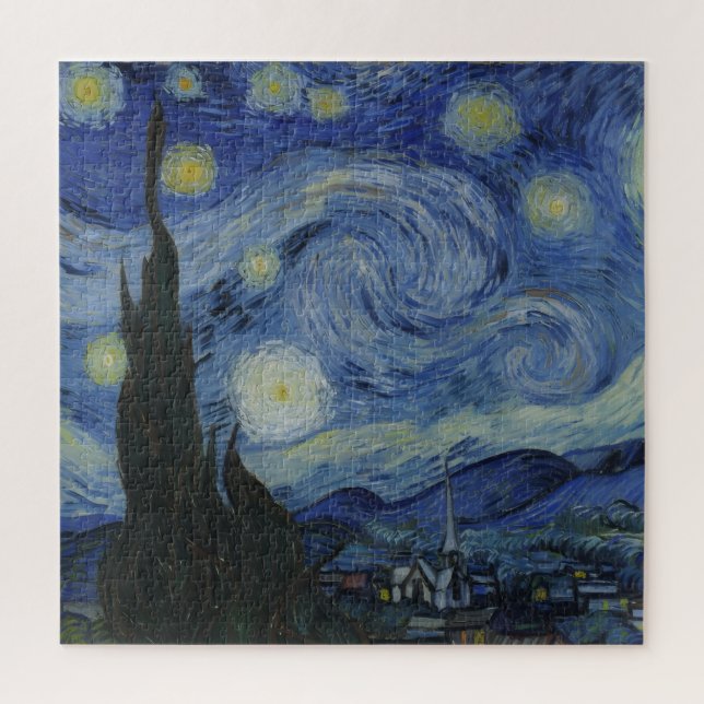 Quebra-cabeça Noite Estrelada - Van Gogh (Vertical)