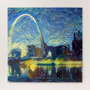 Quebra-cabeça Noite estrelado de St Louis