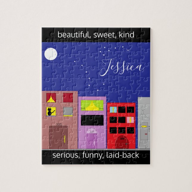 Quebra-cabeça Noite na cidade (Vertical)