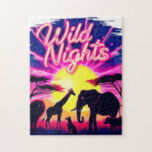 Noites Selvagens Africano Safari Sunset