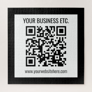 Quebra-cabeça Nome da sua empresa e código QR editável