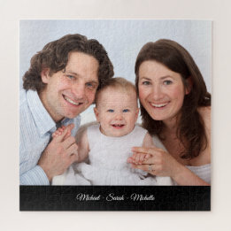 Quebra-cabeça Nome de Foto Personalizado Modelo Grande Quebra-ca