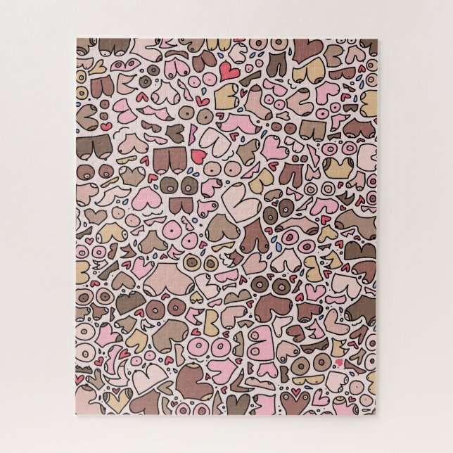 Quebra-cabeça Nome humor padrão mama neutro (Vertical)