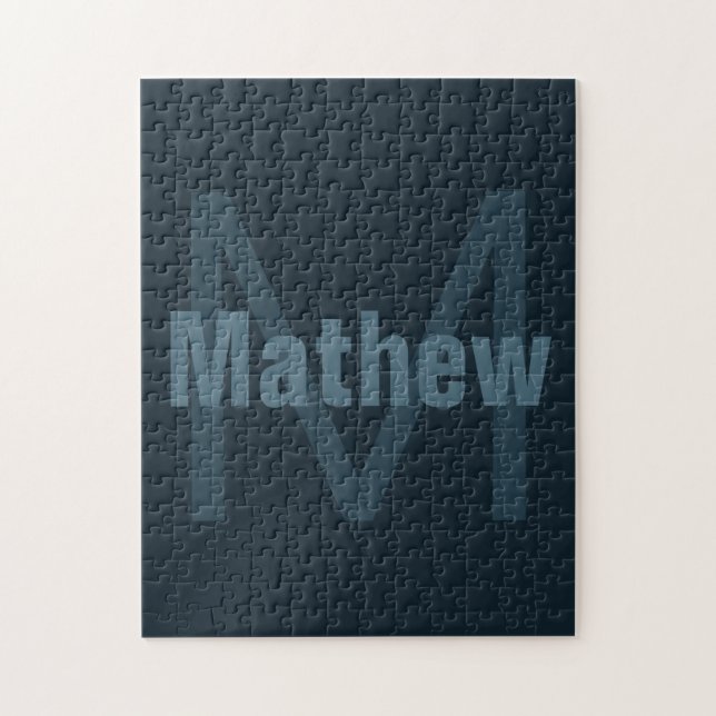 Quebra-cabeça Nome moderno editável (Vertical)