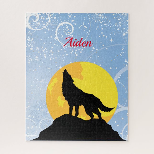 Quebra-cabeça Nome Personalizado (Vertical)