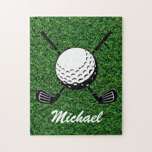 Quebra-cabeça Nome personalizado Bola de golfe Golfer Golfing