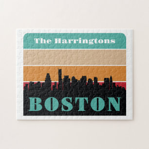 Quebra-cabeça Nome Personalizado Boston Massachusetts