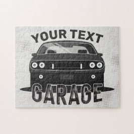 Quebra-cabeça Nome Personalizado Clássico Musculatura Garage Ret