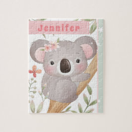 Quebra-cabeça Nome personalizado da garota bonita Koala Bear ros