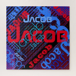 Quebra-cabeça Nome Personalizável Único | Diversos Coloridos e C