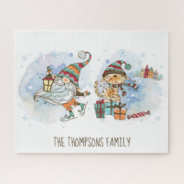 Quebra-cabeça Nórdico Gnomo Personalizado Natal