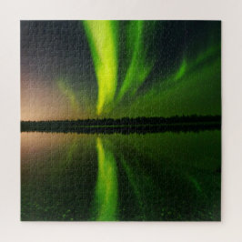 Quebra-cabeça Norte Aurora Borealis ilumina a Islândia Jigserra 