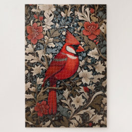 Quebra-cabeça Norte Cardinal Bird William Morris Inspirado