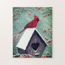 Norte Cardinal de inverno | Verde