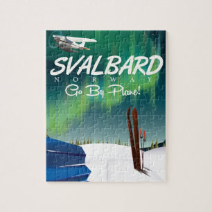 Quebra-cabeça norte Svalbard Norway poster de viagens