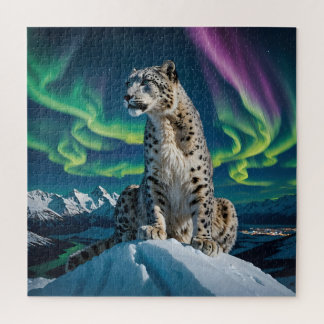 Quebra-cabeça “Northern Sky Wanderer” – Snow Leopard Portrait