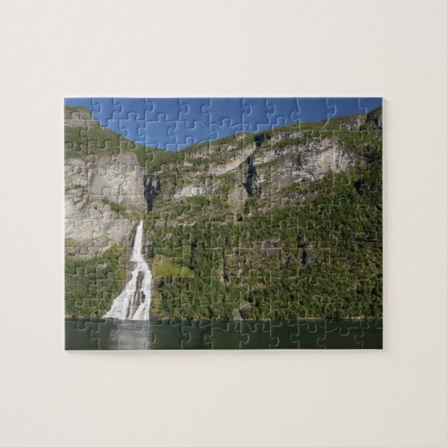 Quebra-cabeça Noruega, Geirangerfjord (UNESCO), Geiranger. (Horizontal)