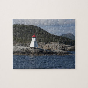 Quebra-cabeça Noruega, Stavanger. Vistas ao longo de Lysefjord.