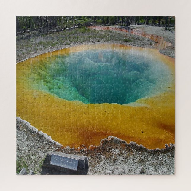 Quebra-cabeça Nós Amamos a Piscina Morning Glory Wyoming. (Vertical)