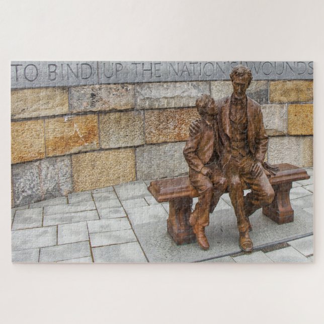 Quebra-cabeça Nós amamos Abraham Licoln Virginia (Horizontal)