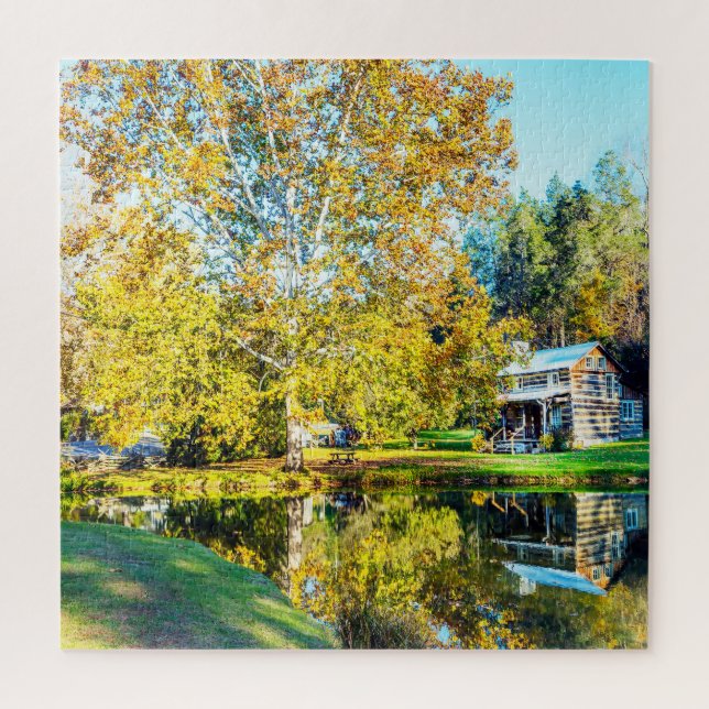 Quebra-cabeça Nós amamos Cabines de Madeira West Virginia. (Vertical)