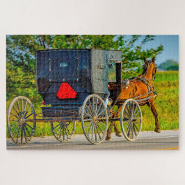Quebra-cabeça Nós amamos Carruagens Amish em Iowa.