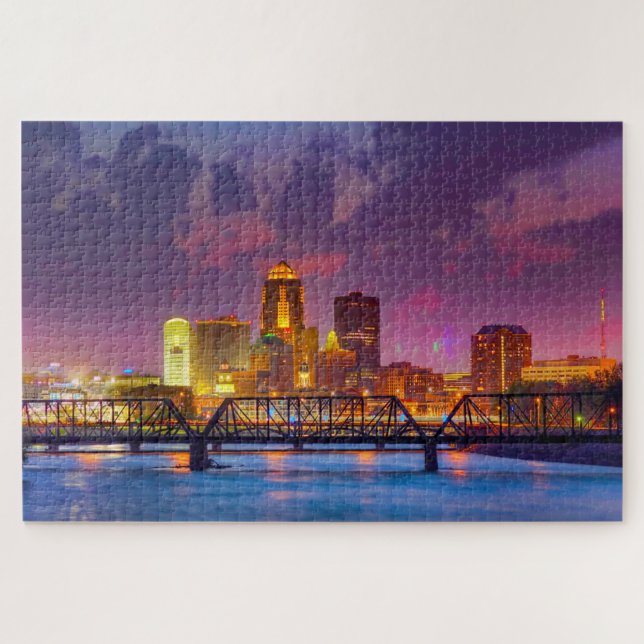 Quebra-cabeça Nós amamos Des Moines Iowa. (Horizontal)