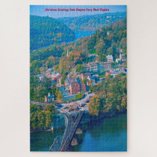 Quebra-cabeça Nós amamos Harpers Ferry West Virginia. Quebra-cab