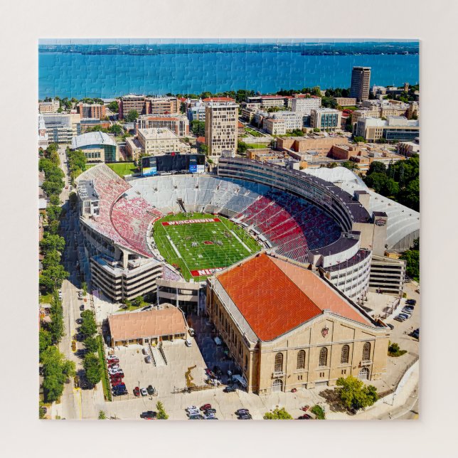 Quebra-cabeça Nós amamos Madison Wisconsin. (Vertical)