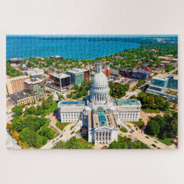 Quebra-cabeça Nós amamos Madison Wisconsin.