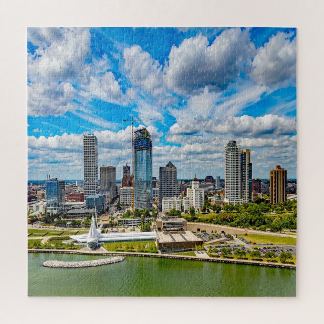 Quebra-cabeça Nós amamos Madison Wisconsin. (Vertical)