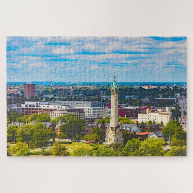 Quebra-cabeça Nós amamos Milwaukee Wisconsin. (Horizontal)
