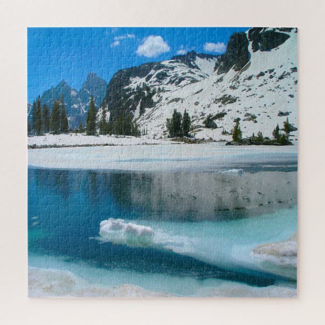 Quebra-cabeça Nós Amamos o Lago Solitude Wyoming (Vertical)