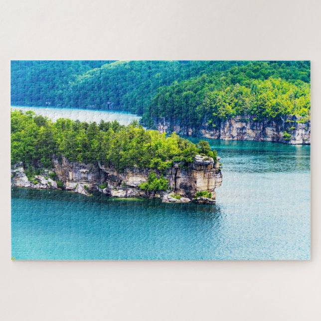 Quebra-cabeça Nós amamos o Lago Summersville Virgínia (Horizontal)