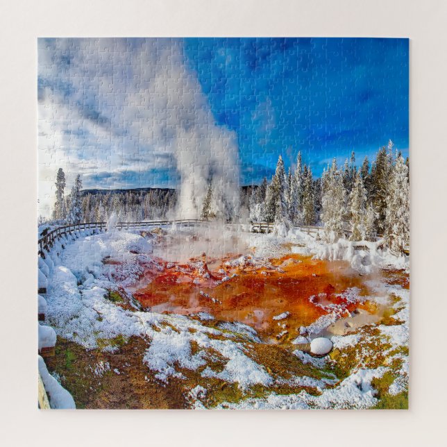 Quebra-cabeça Nós Amamos o Parque Nacional de Yellowstone (Vertical)