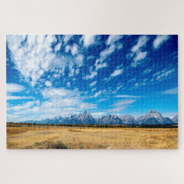 Quebra-cabeça Nós amamos Os Tetons Wyoming (Horizontal)