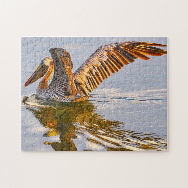Quebra-cabeça Nós amamos Pelicanos Marrons Flórida (Horizontal)