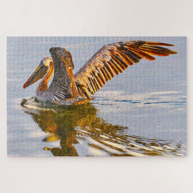 Quebra-cabeça Nós amamos Pelicanos Marrons Flórida (Horizontal)