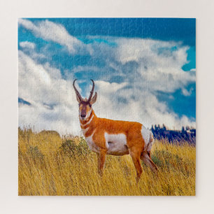 Quebra-cabeça Nós Amamos Prong Horn Deer Wyoming.