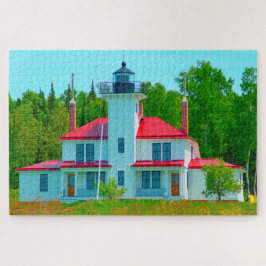 Quebra-cabeça Nós amamos Raspberry Island Wisconsin.