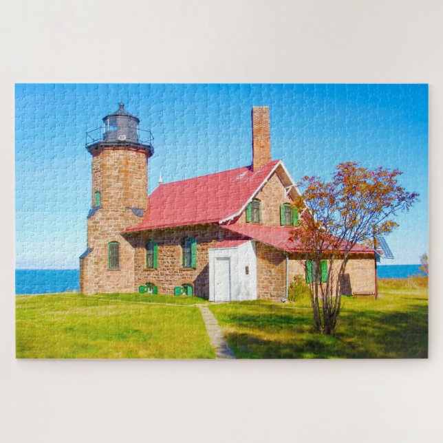Quebra-cabeça Nós amamos Sand Island Wisconsin. (Horizontal)