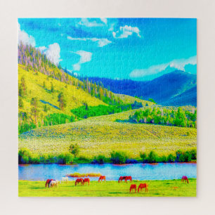 Quebra-cabeça Nós Amamos Wyoming.