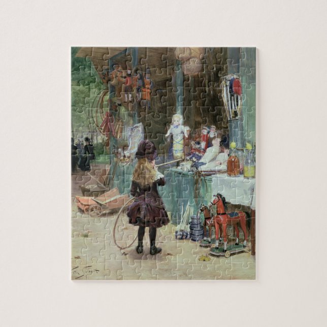 Quebra-cabeça Nos jardins de Champs-Elysees, c.1897 (gouache (Vertical)